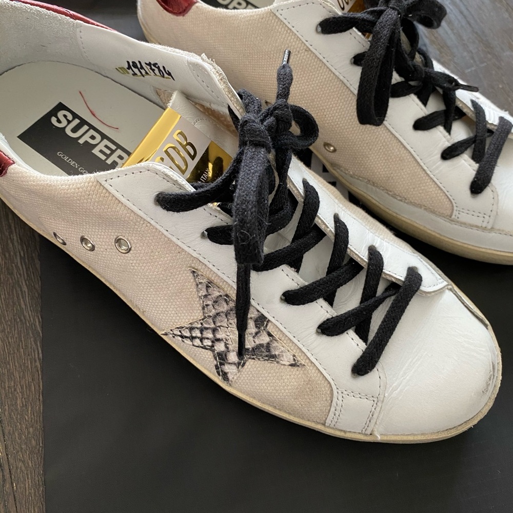 GOLDEN GOOSE DELUXE BRAND SUPERSTAR CANVAS SZ 9
